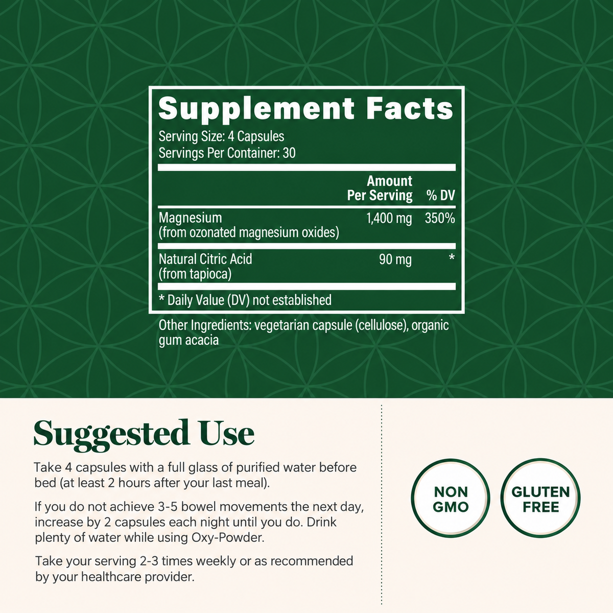 Oxy-Balance Colon Cleanse, Magnesium Oxide