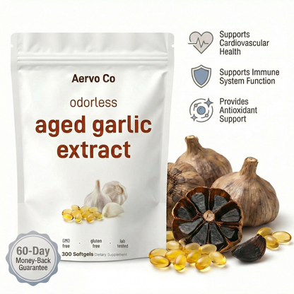 Aged Garlic Extract - 7500mg Odorless Softgels