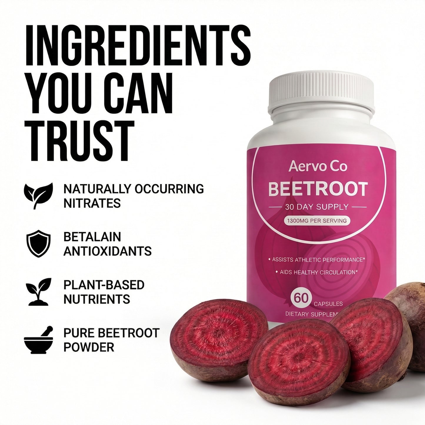 Organic Beet Root Capsules